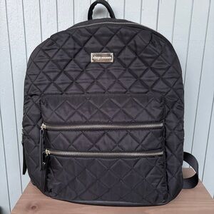 Steve Madden Quilted Black Backpack